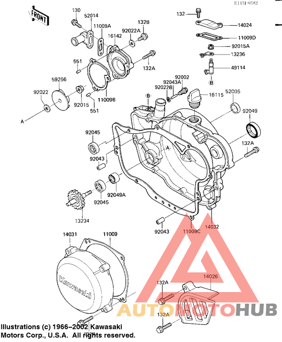 Engine covers/water pump