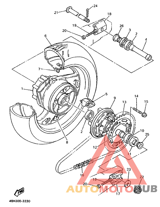 Переднее колесо