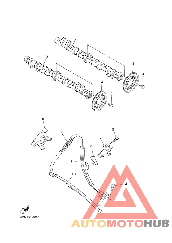 Camshaft. chain