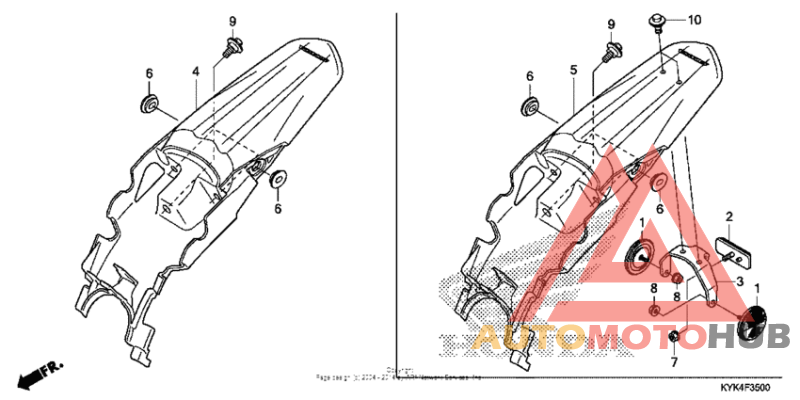 Задний бампер