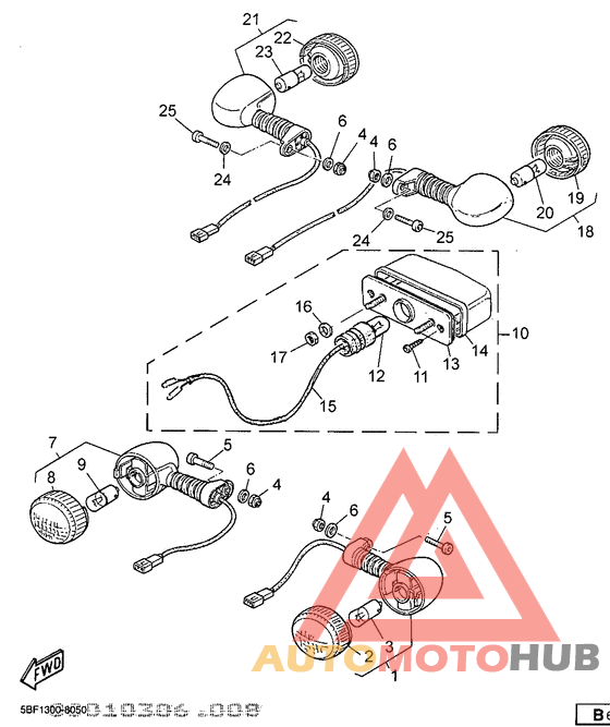 Flasher light - license light