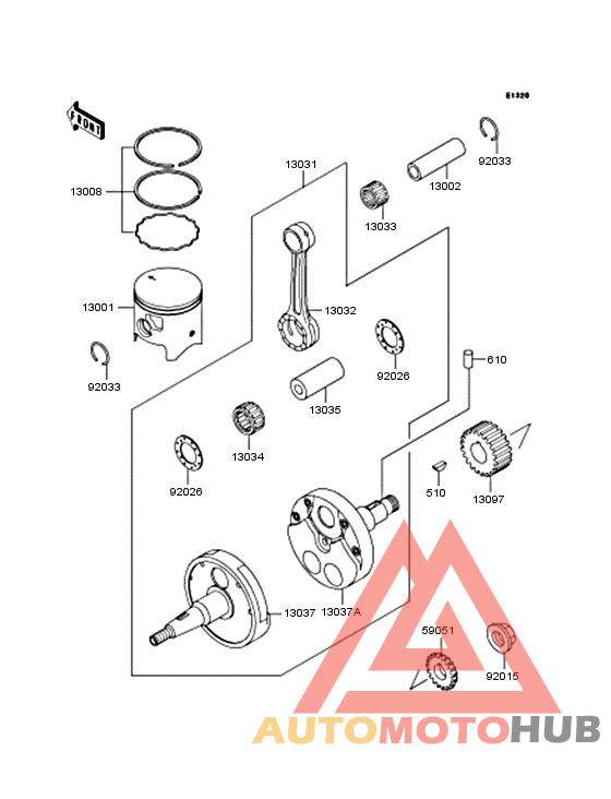 Crankshaft/piston
