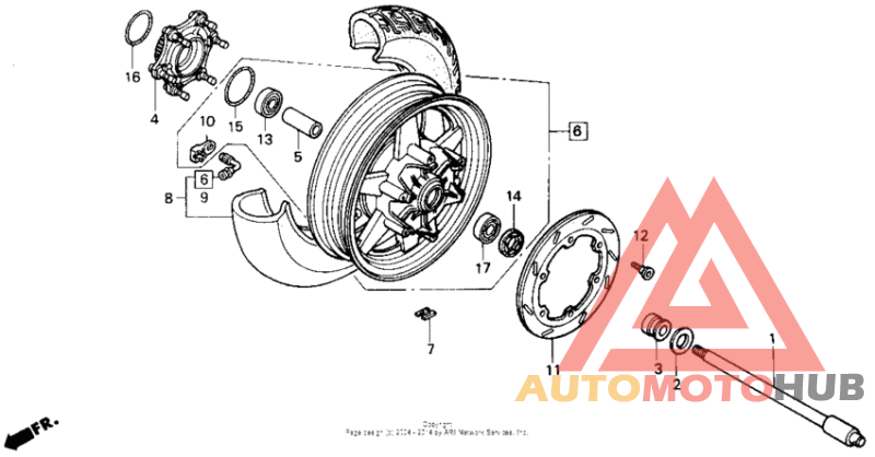 Rear wheel 88-89