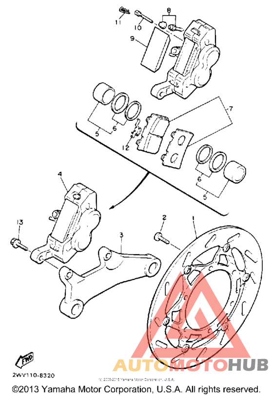 Задний суппорт