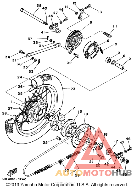 Переднее колесо