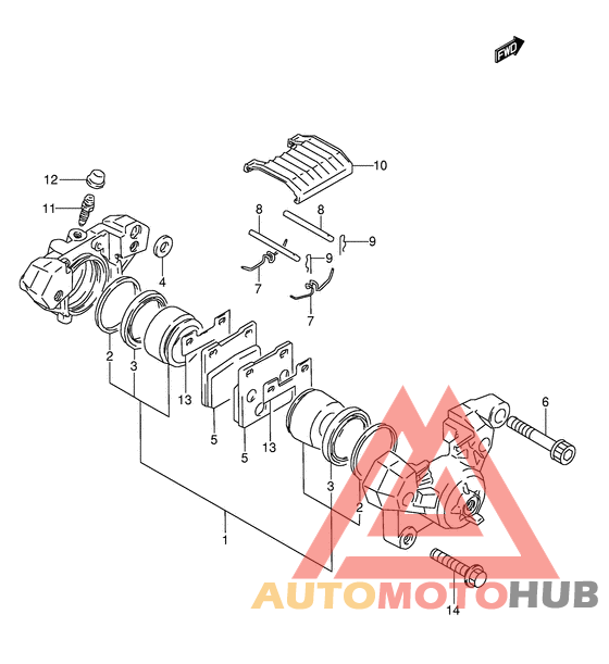 Задний суппорт