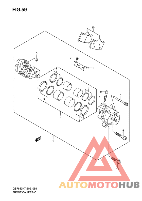 Передний суппорт