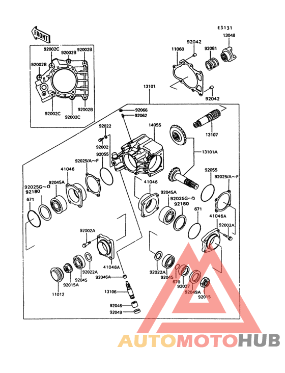 Front bevel gear(1/2)