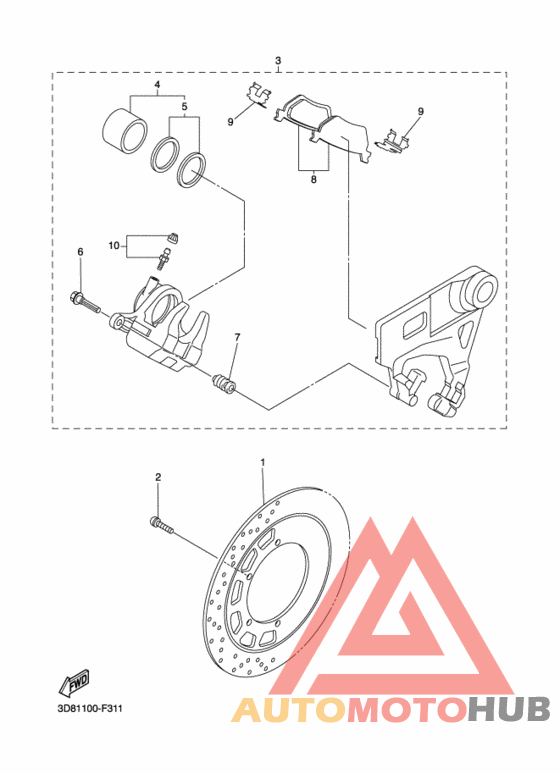 Задний суппорт