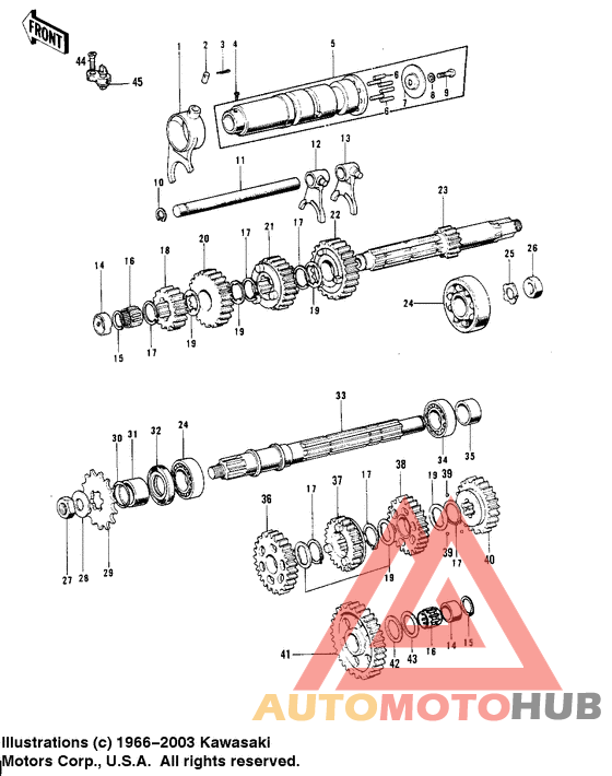 Transmission/change drum