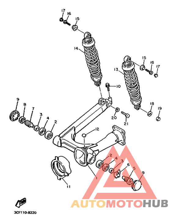 Rear arm. suspension
