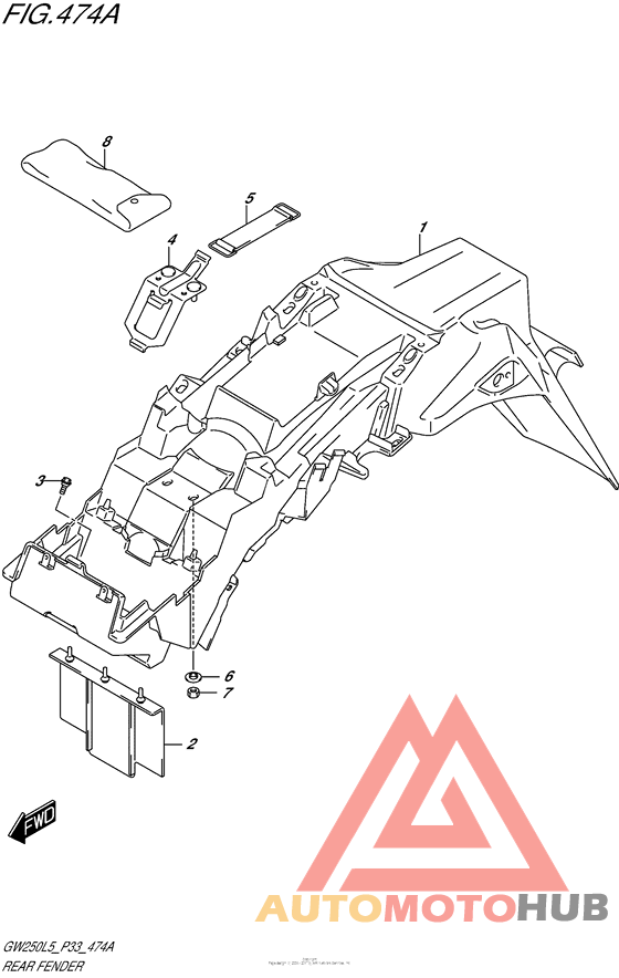 Задний бампер