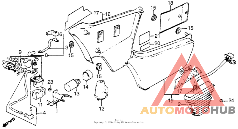 Side cover + rectifier