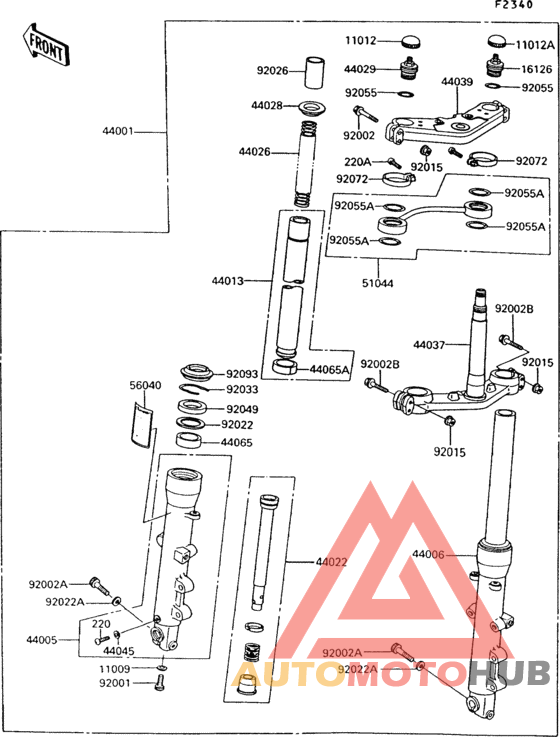 Front fork(zg1000-a7)