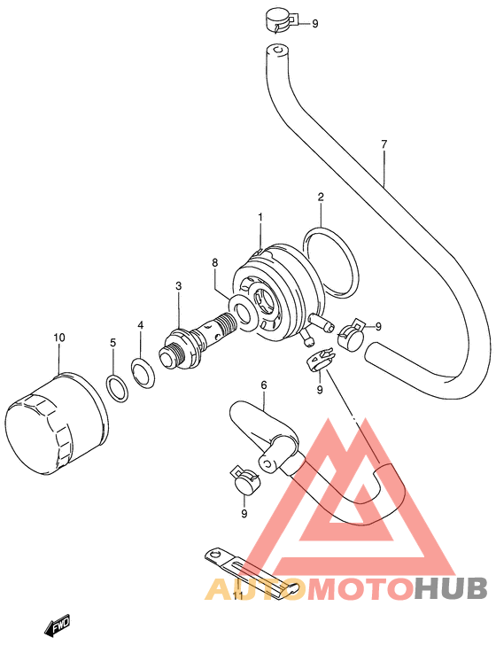 Oil cooler - oil filter