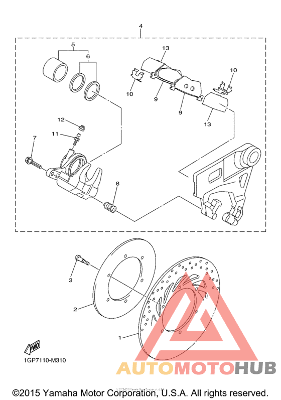 Задний суппорт