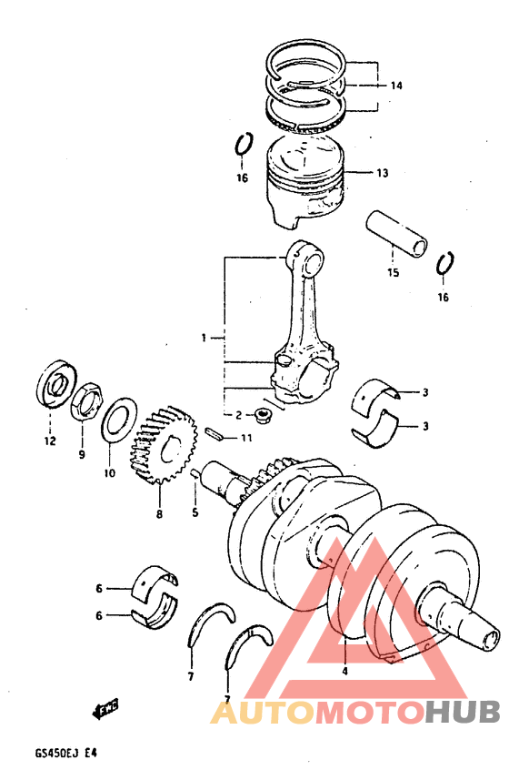 Вал коленчатый