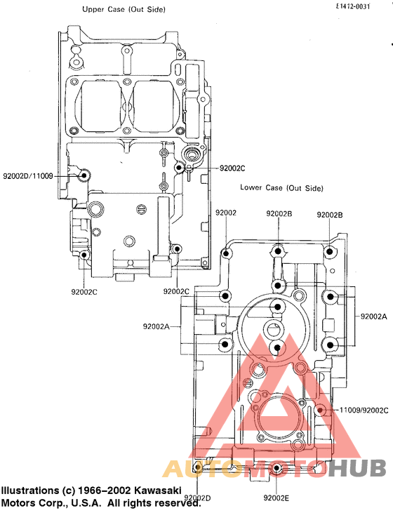 Crankcase bolt & stud pattern