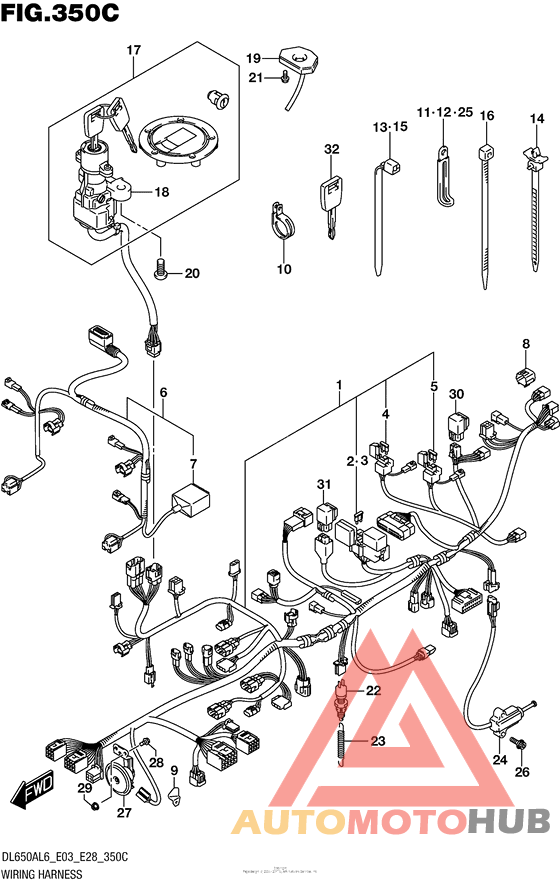 Wiring Harness (Dl650Al6 E03)