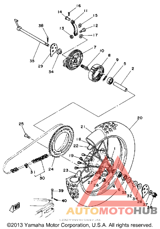 Переднее колесо