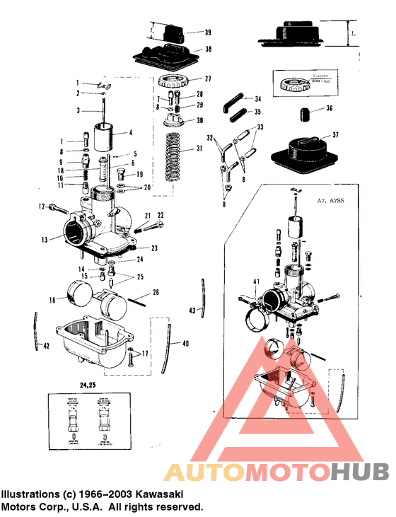 Carburetor vm22sc, vm28sc