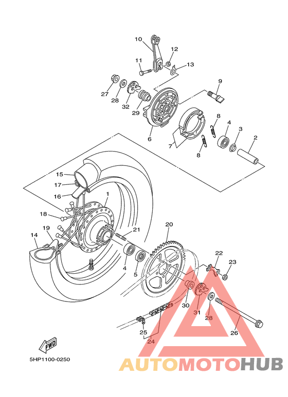 Переднее колесо