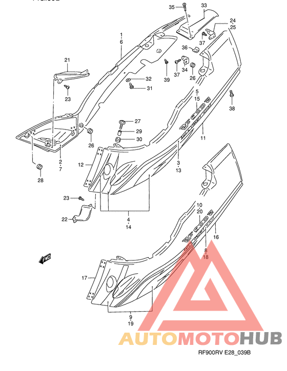 Обтекатель задний