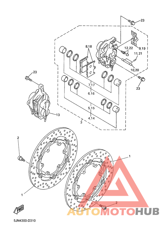 Передний суппорт