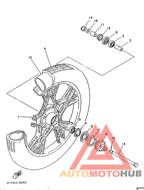 Переднее колесо