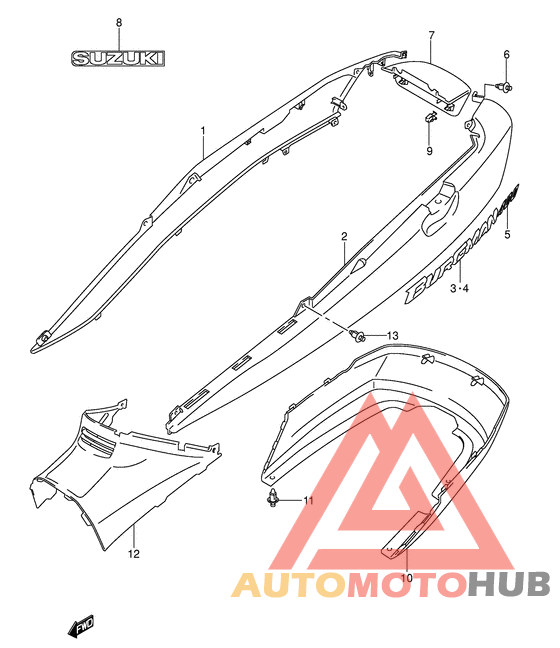Обтекатель задний