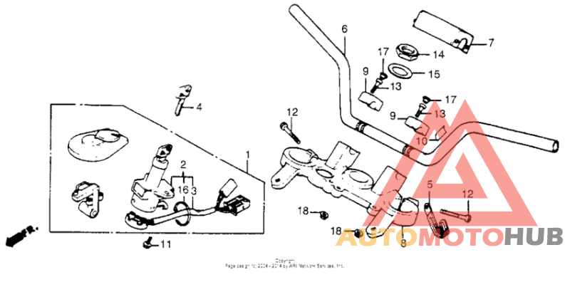 Handlebar + top bridge