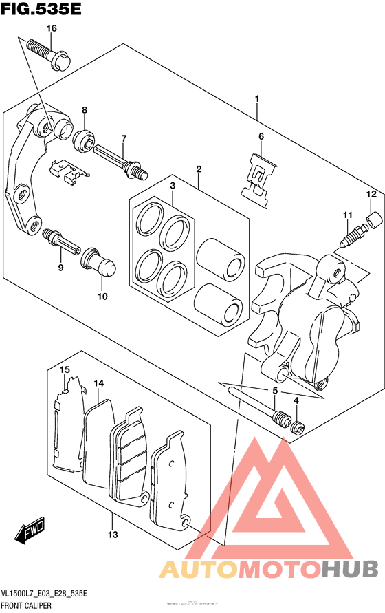 Front Caliper (Vl1500Tl7 E03)