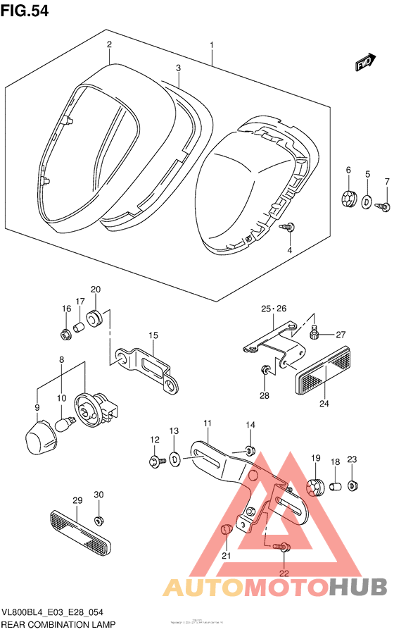 Rear Combination Lamp (Vl800Bl4 E33)