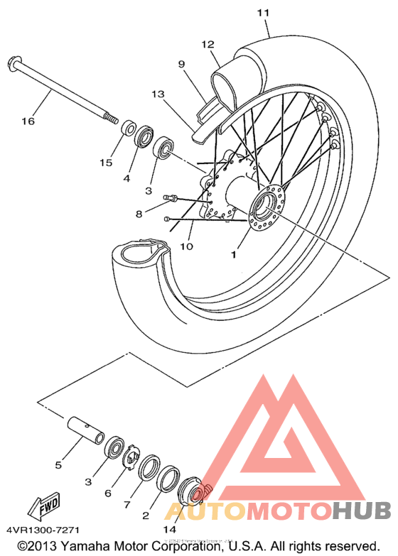 Переднее колесо