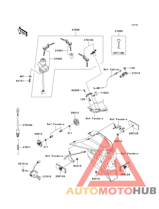 Ignition switch/locks/reflectors(a1/a2)