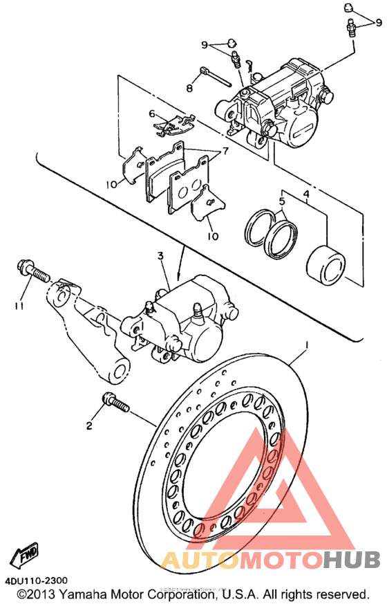 Задний суппорт