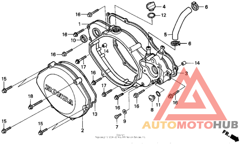 Right crankcase cover 90-91