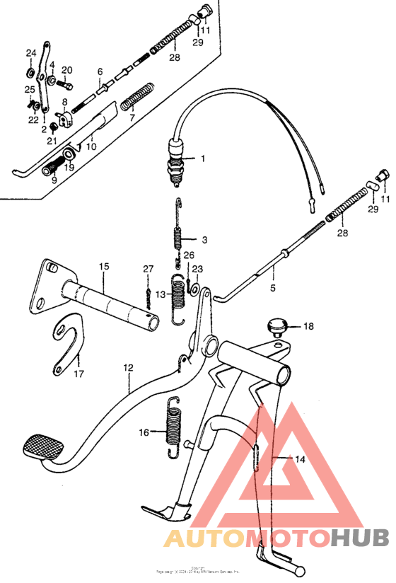 Main stand + brake pedal