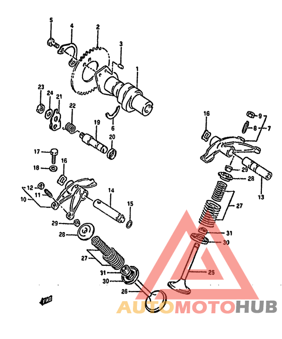 Распред вал-клапана