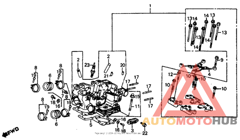 Rear cylinder head 86