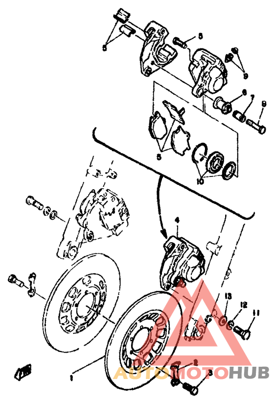 Disk brake. caliper
