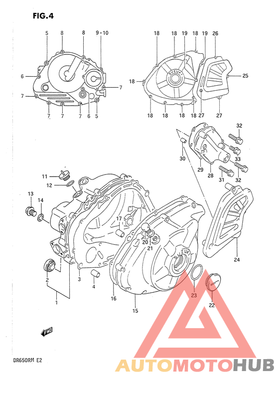 Crankcase cover ass`y  (v