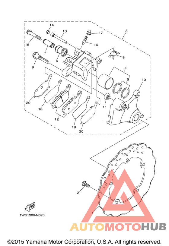 Задний суппорт