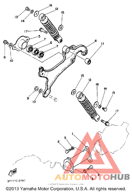Swing arm - rear shocks