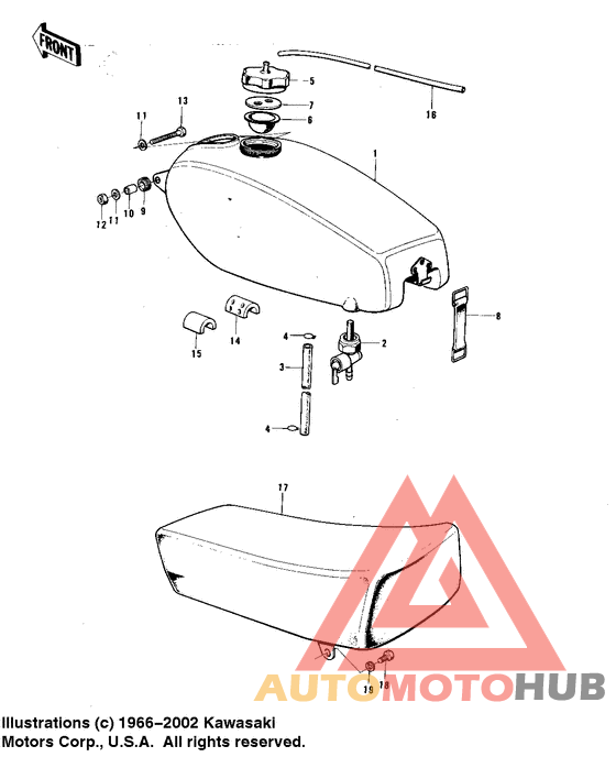 Fuel tank/seat