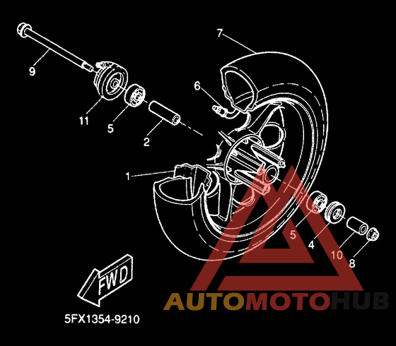 Переднее колесо