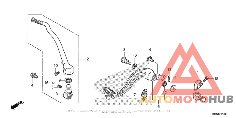 Pedal + Kick Starter Arm