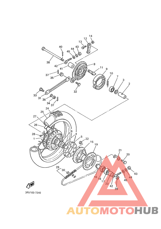 Переднее колесо