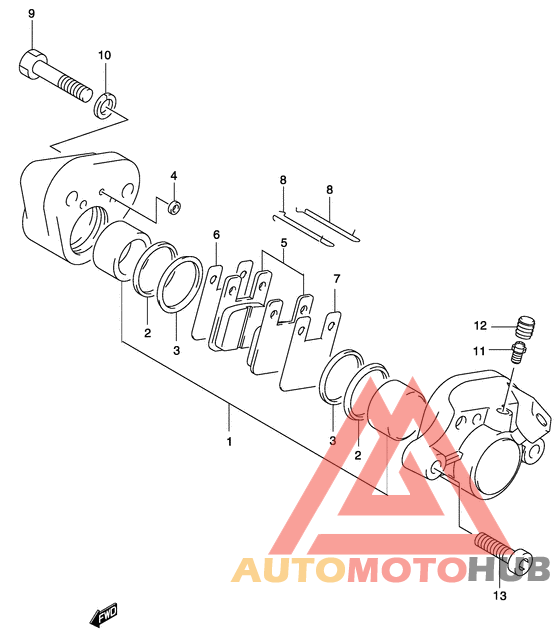 Задний суппорт