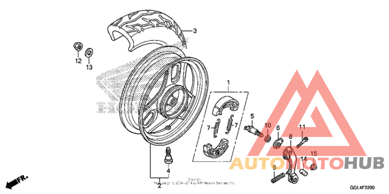 Переднее колесо